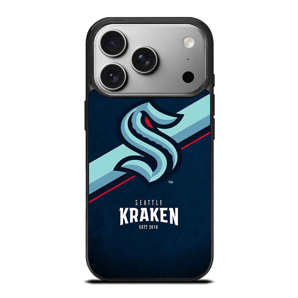 SEATTLE KRAKEN STRIPE LOGO iPhone 17 Pro Case Cover