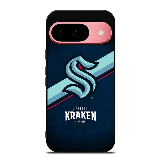 SEATTLE KRAKEN STRIPE LOGO Google Pixel 9 Case Cover
