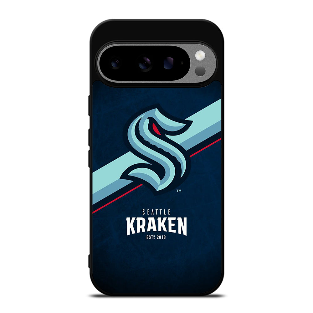 SEATTLE KRAKEN STRIPE LOGO Google Pixel 9 Pro XL Case Cover