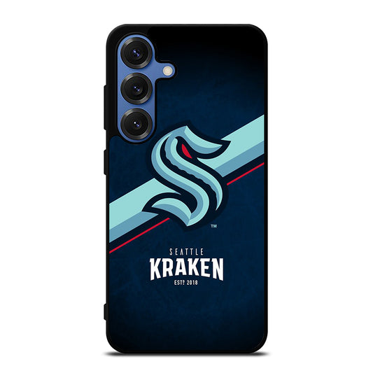 SEATTLE KRAKEN STRIPE LOGO Samsung Galaxy S25 Case Cover