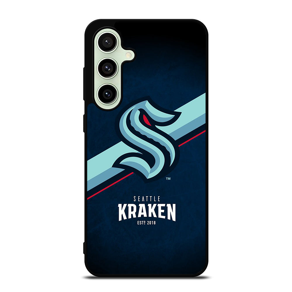 SEATTLE KRAKEN STRIPE LOGO Samsung Galaxy S24 FE Case Cover