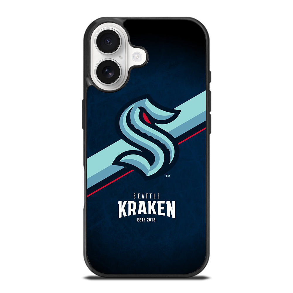 SEATTLE KRAKEN STRIPE LOGO iPhone 17 Case Cover