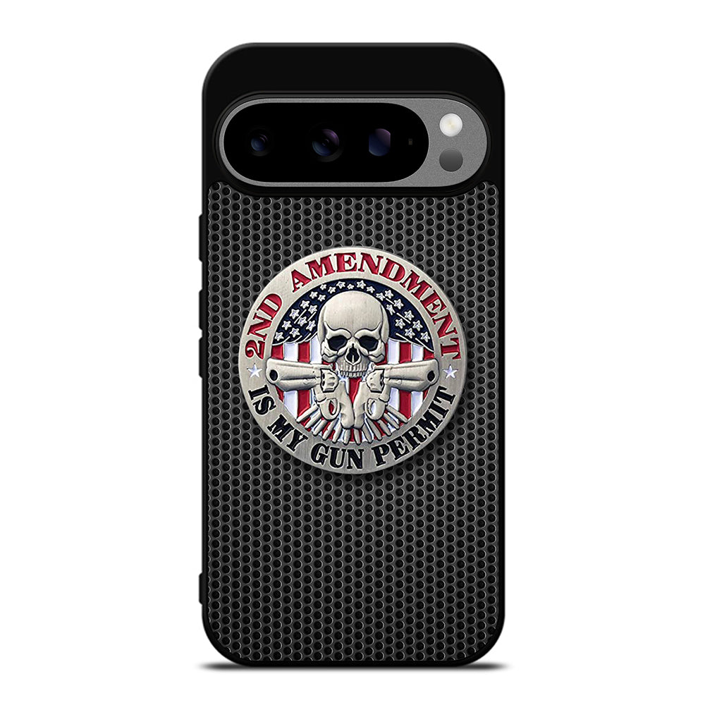 SECOND AMENDMENT AMERICAN GUN METAL LOGO Google Pixel 9 Pro XL Case Cover