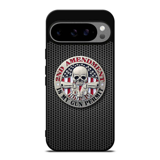 SECOND AMENDMENT AMERICAN GUN METAL LOGO Google Pixel 9 Pro XL Case Cover