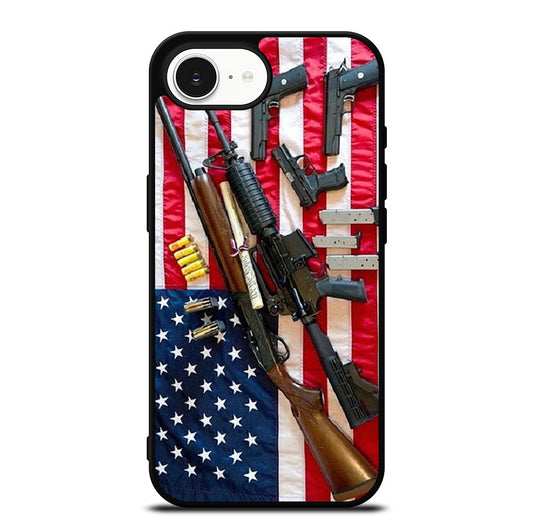 SECOND AMENDMENT AMERICAN GUN iPhone 16e Case Cover