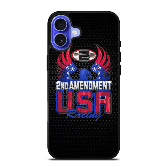 SECOND AMENDMENT LOGO METAL LOGO 2 iPhone 16 Case Cover