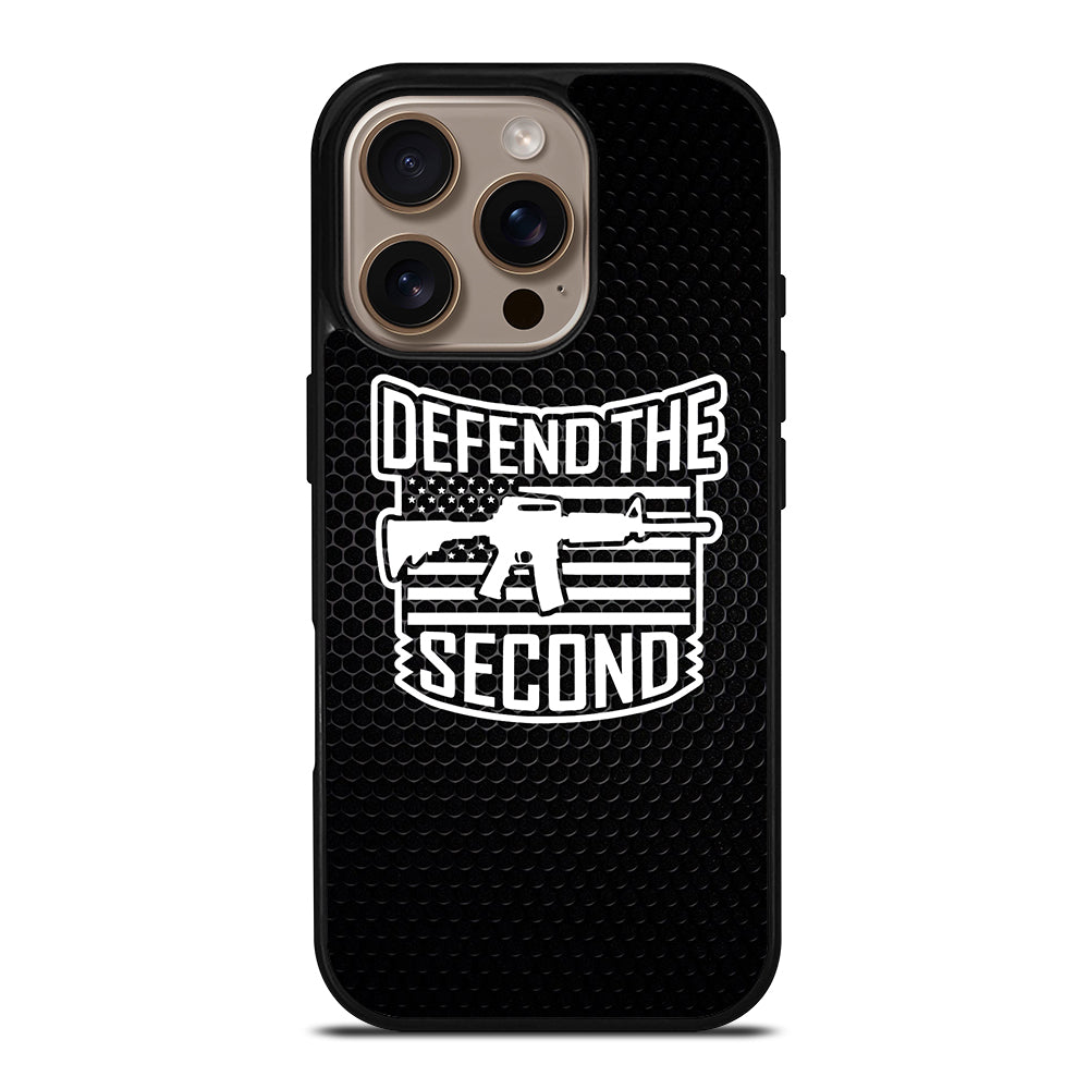 SECOND AMENDMENT LOGO METAL LOGO iPhone 16 Pro Case Cover