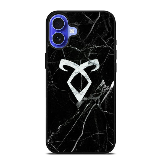 SHADOWHUNTER ANGELIC MARBLE LOGO iPhone 16 Case Cover