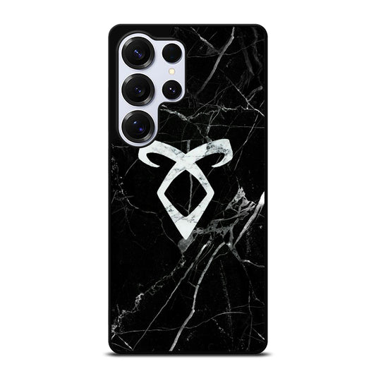 SHADOWHUNTER ANGELIC MARBLE LOGO Samsung Galaxy S25 Ultra Case Cover