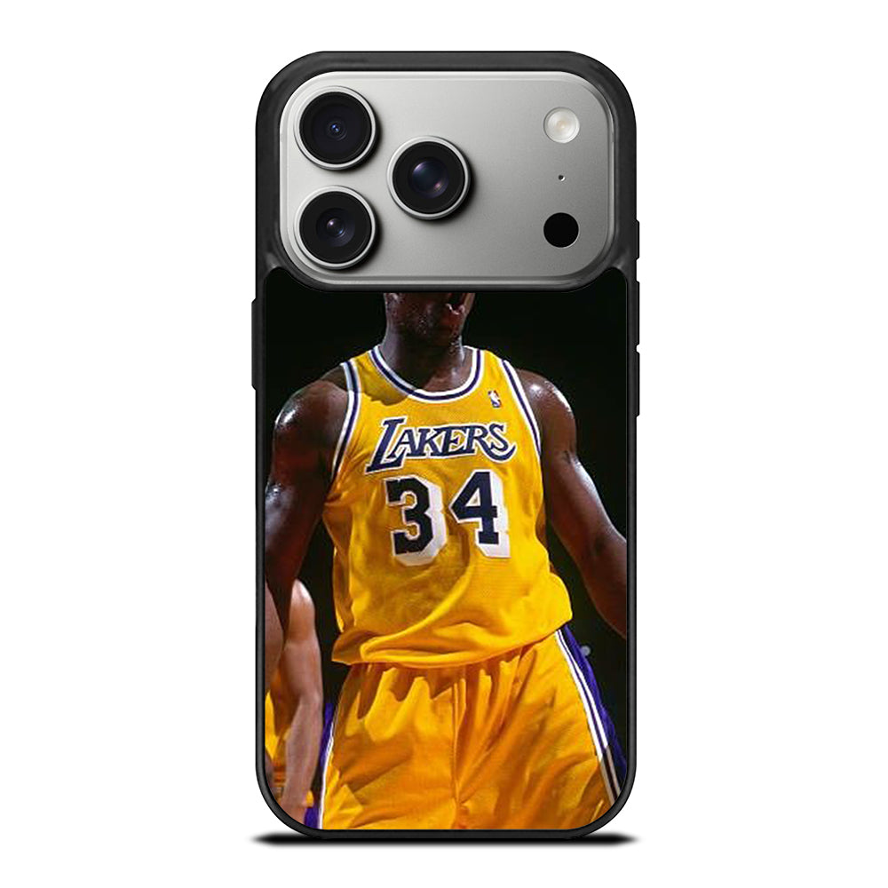 SHAQUILLE O'NEAL 34 LA LAKERS NBA iPhone 17 Pro Case Cover