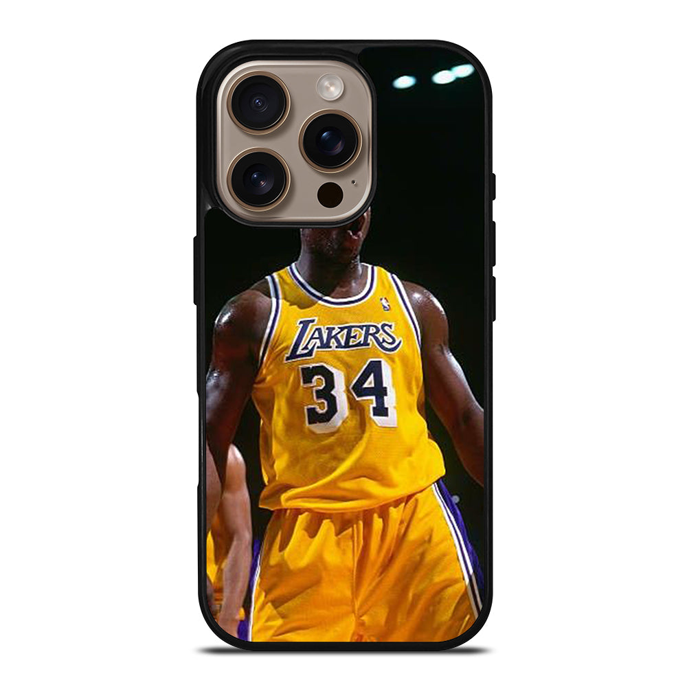 SHAQUILLE O'NEAL 34 LA LAKERS NBA iPhone 16 Pro Case Cover
