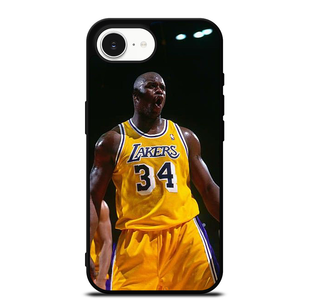 SHAQUILLE O'NEAL 34 LA LAKERS NBA iPhone 16e Case Cover