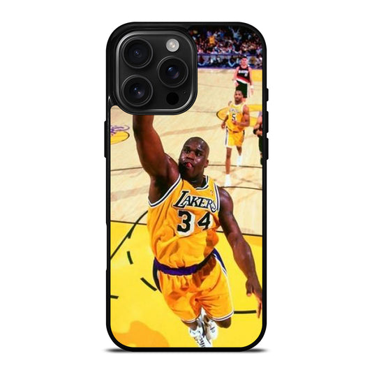 SHAQUILLE O'NEAL LA LAKERS NBA DUNK iPhone 16 Pro Max Case Cover