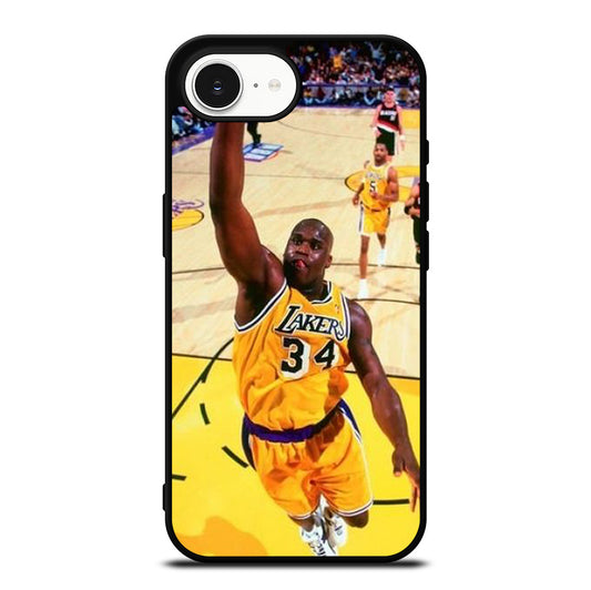 SHAQUILLE O'NEAL LA LAKERS NBA DUNK iPhone 16e Case Cover