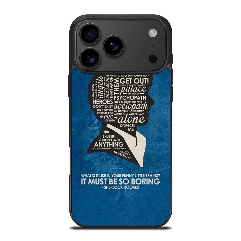 SHERLOCK HOLMES QUOTE iPhone 17 Pro Max Case Cover
