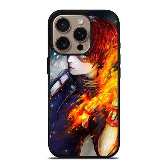 SHOTO TODOROKI ART MY HERO ACADEMIA iPhone 16 Pro Case Cover