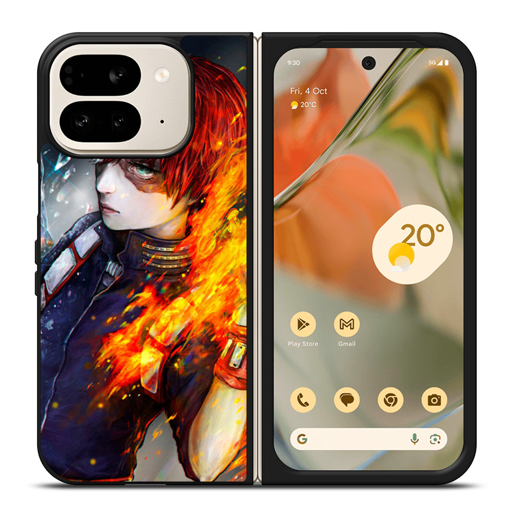 SHOTO TODOROKI ART MY HERO ACADEMIA Google Pixel 9 Pro Fold Case Cover