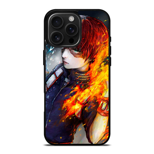 SHOTO TODOROKI ART MY HERO ACADEMIA iPhone 16 Pro Max Case Cover