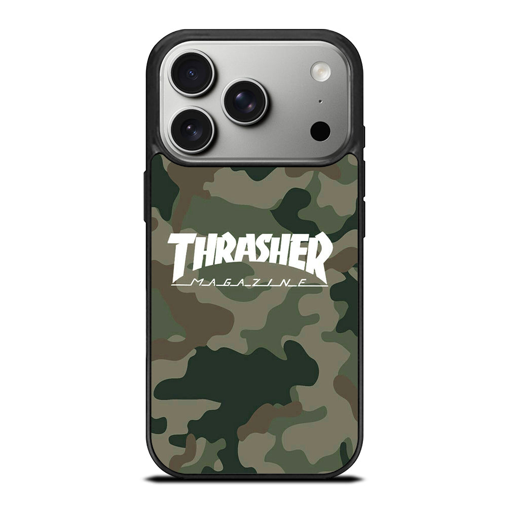 SKATEBOARD THRASHER CAMO LOGO iPhone 17 Pro Case Cover