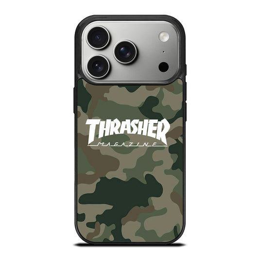 SKATEBOARD THRASHER CAMO LOGO iPhone 17 Pro Case Cover