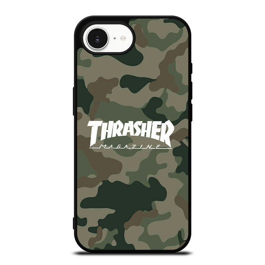 SKATEBOARD THRASHER CAMO LOGO iPhone 16e Case Cover