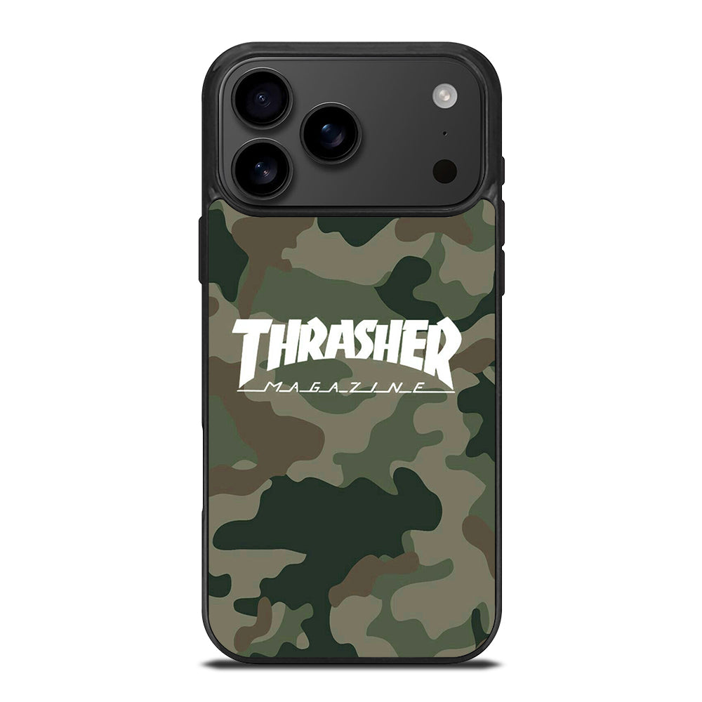 SKATEBOARD THRASHER CAMO LOGO iPhone 17 Pro Max Case Cover
