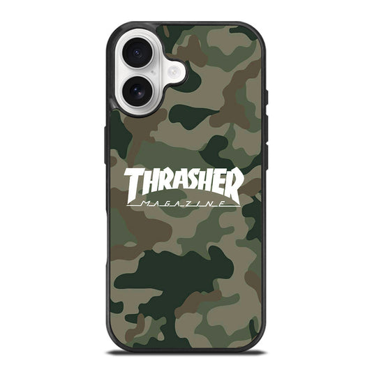 SKATEBOARD THRASHER CAMO LOGO iPhone 17 Case Cover