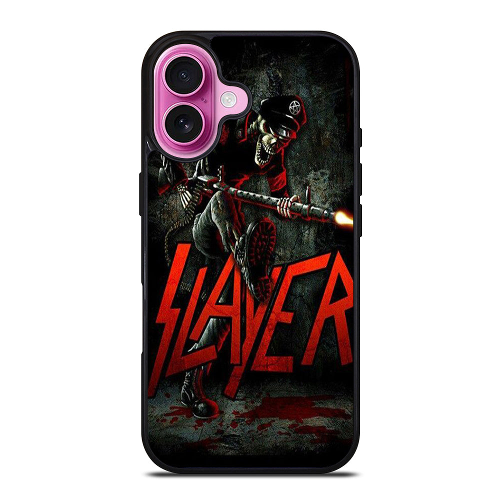 SLAYER BAND SKULL GUN iPhone 16 Plus Case Cover