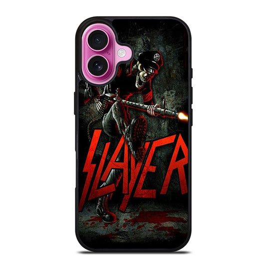 SLAYER BAND SKULL GUN iPhone 16 Plus Case Cover