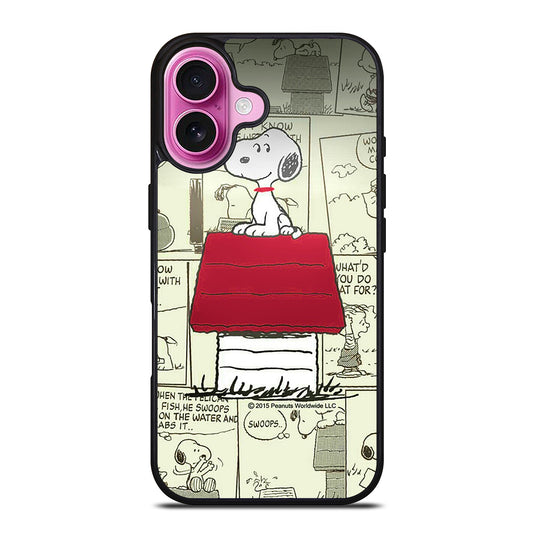 SNOOPY DOG COMIC iPhone 16 Plus Case Cover