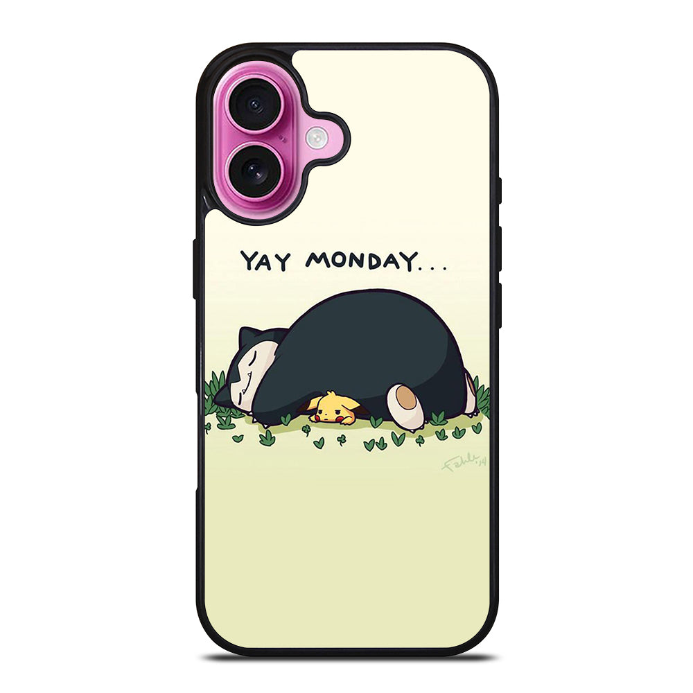 SNORLAX AND PIKACHU POKEMON iPhone 16 Plus Case Cover