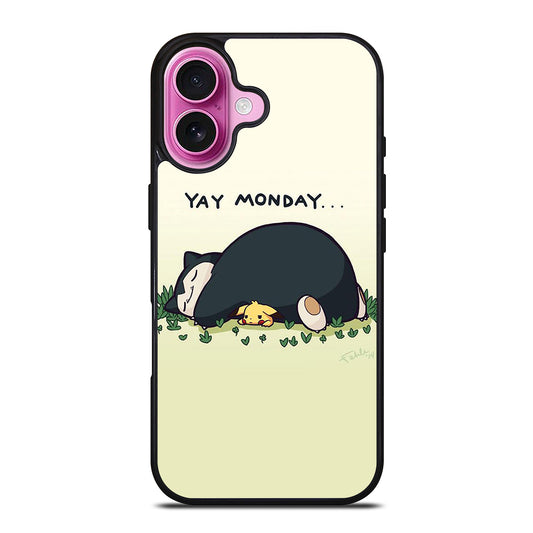 SNORLAX AND PIKACHU POKEMON iPhone 16 Plus Case Cover
