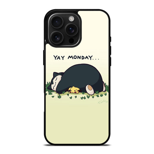 SNORLAX AND PIKACHU POKEMON iPhone 16 Pro Max Case Cover