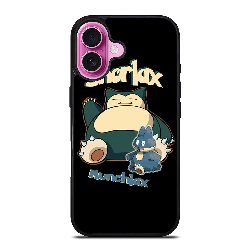 SNORLAX POKEMON CUTE iPhone 16 Plus Case Cover