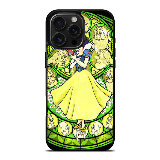 SNOW WHITE DISNEY STAINED GLASS iPhone 16 Pro Max Case Cover