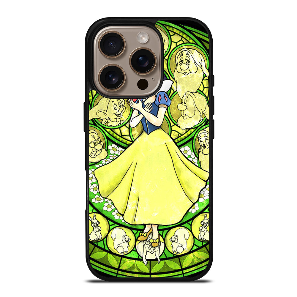 SNOW WHITE DISNEY STAINED GLASS iPhone 16 Pro Case Cover