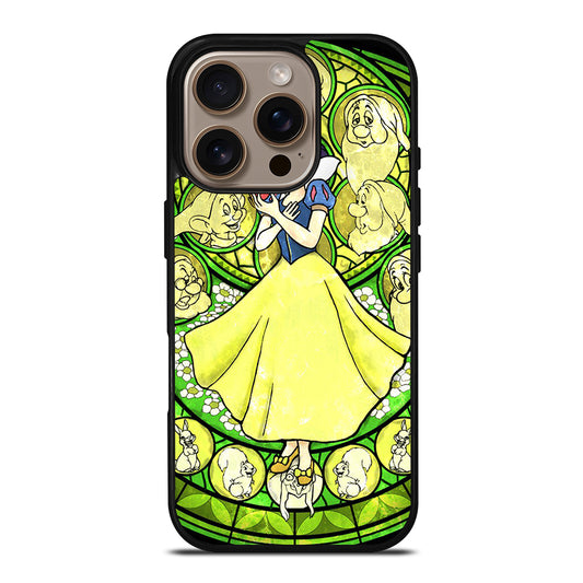 SNOW WHITE DISNEY STAINED GLASS iPhone 16 Pro Case Cover