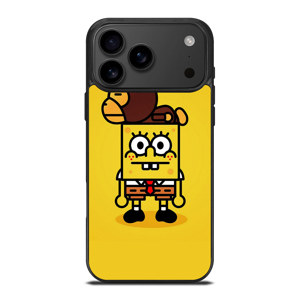 SPONGEBOB X BAPE iPhone 17 Pro Max Case Cover