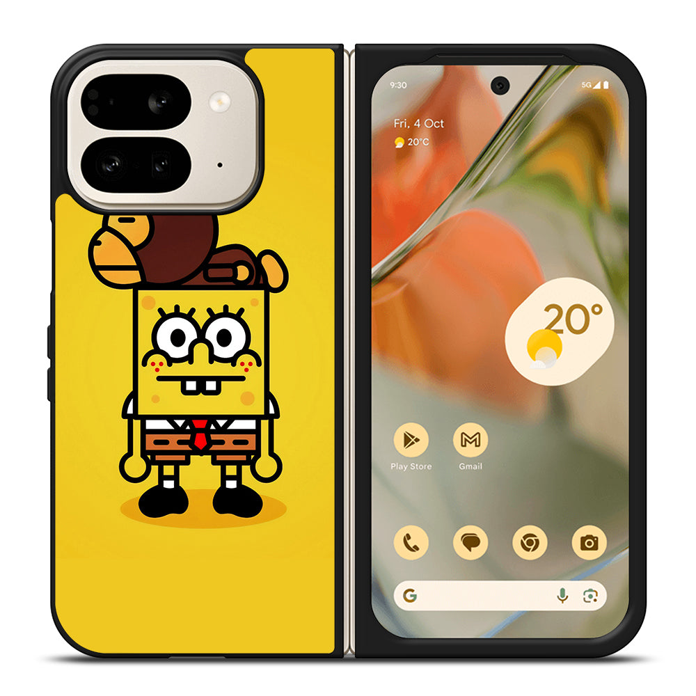 SPONGEBOB X BAPE Google Pixel 9 Pro Fold Case Cover