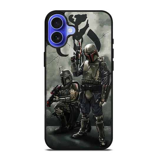 STAR WARS BOBA FETT MANDALORIAN ART iPhone 16 Case Cover