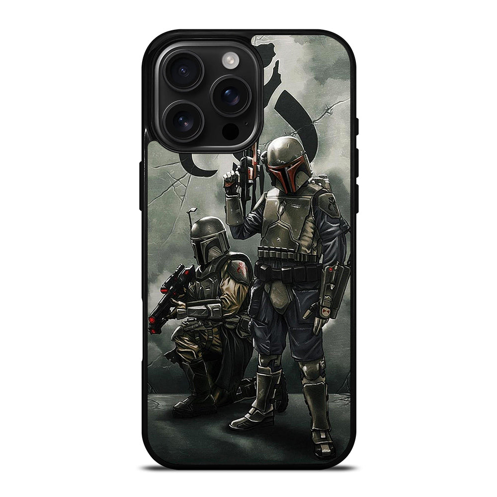 STAR WARS BOBA FETT MANDALORIAN ART iPhone 16 Pro Max Case Cover