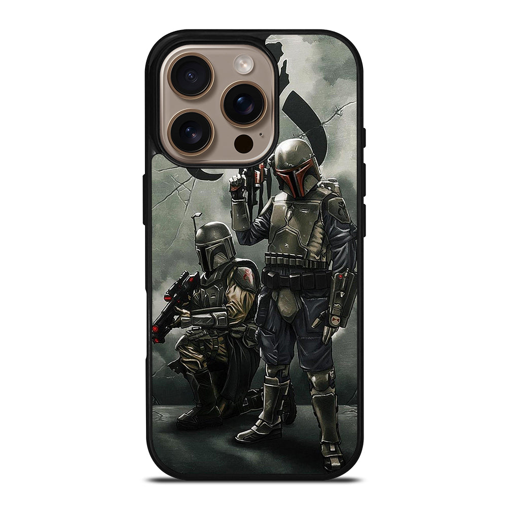 STAR WARS BOBA FETT MANDALORIAN ART iPhone 16 Pro Case Cover