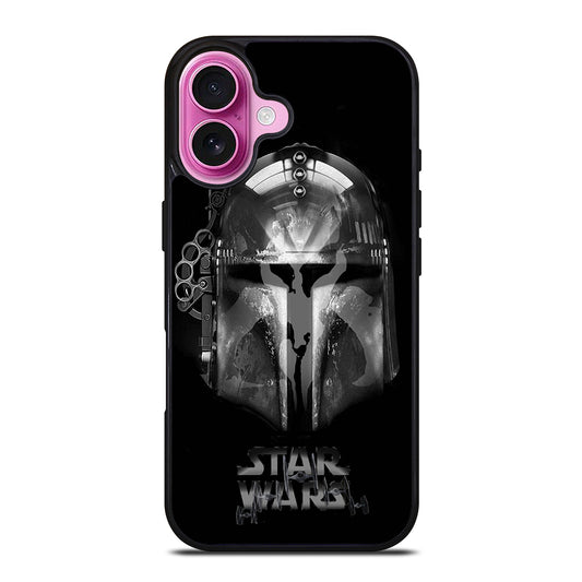 STAR WARS BOBA FETT MANDALORIAN HELMET iPhone 16 Plus Case Cover