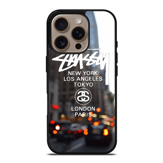 STUSSY CITY LOGO iPhone 16 Pro Case Cover