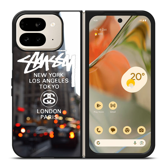 STUSSY CITY LOGO Google Pixel 9 Pro Fold Case Cover