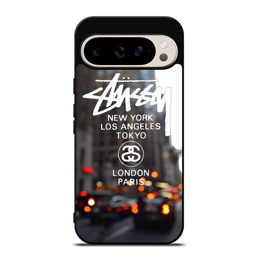 STUSSY CITY LOGO Google Pixel 9 Pro Case Cover