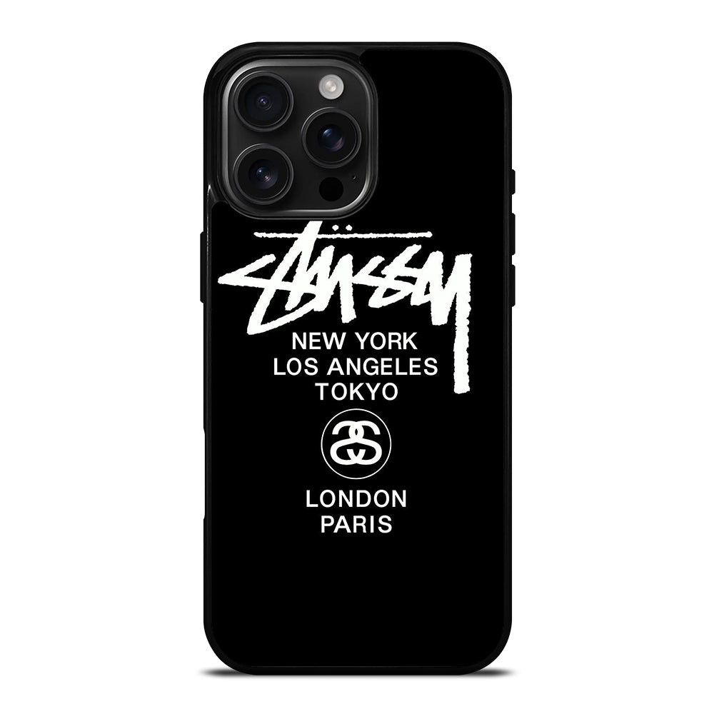 STUSSY NEW YORK iPhone 16 Pro Max Case Cover