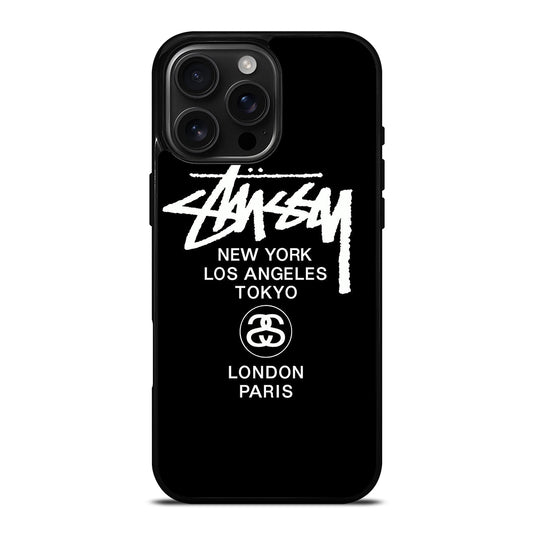 STUSSY NEW YORK iPhone 16 Pro Max Case Cover