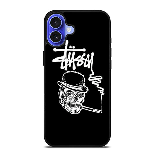 STUSSY SKULL LOGO iPhone 16 Case Cover