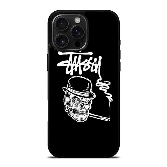 STUSSY SKULL LOGO iPhone 16 Pro Max Case Cover
